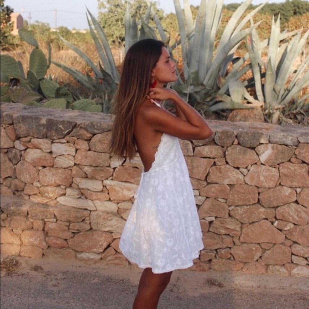 White sun dress